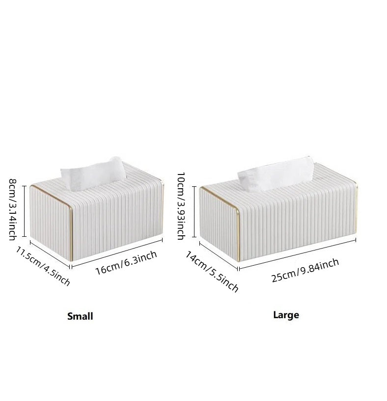 Luxury PU Leather Tissue Box Holder and Cover