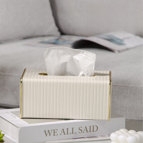 Luxury PU Leather Tissue Box Holder and Cover
