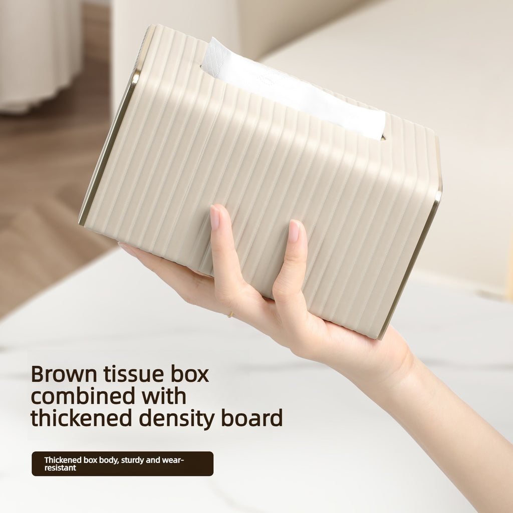 Luxury PU Leather Tissue Box Holder and Cover