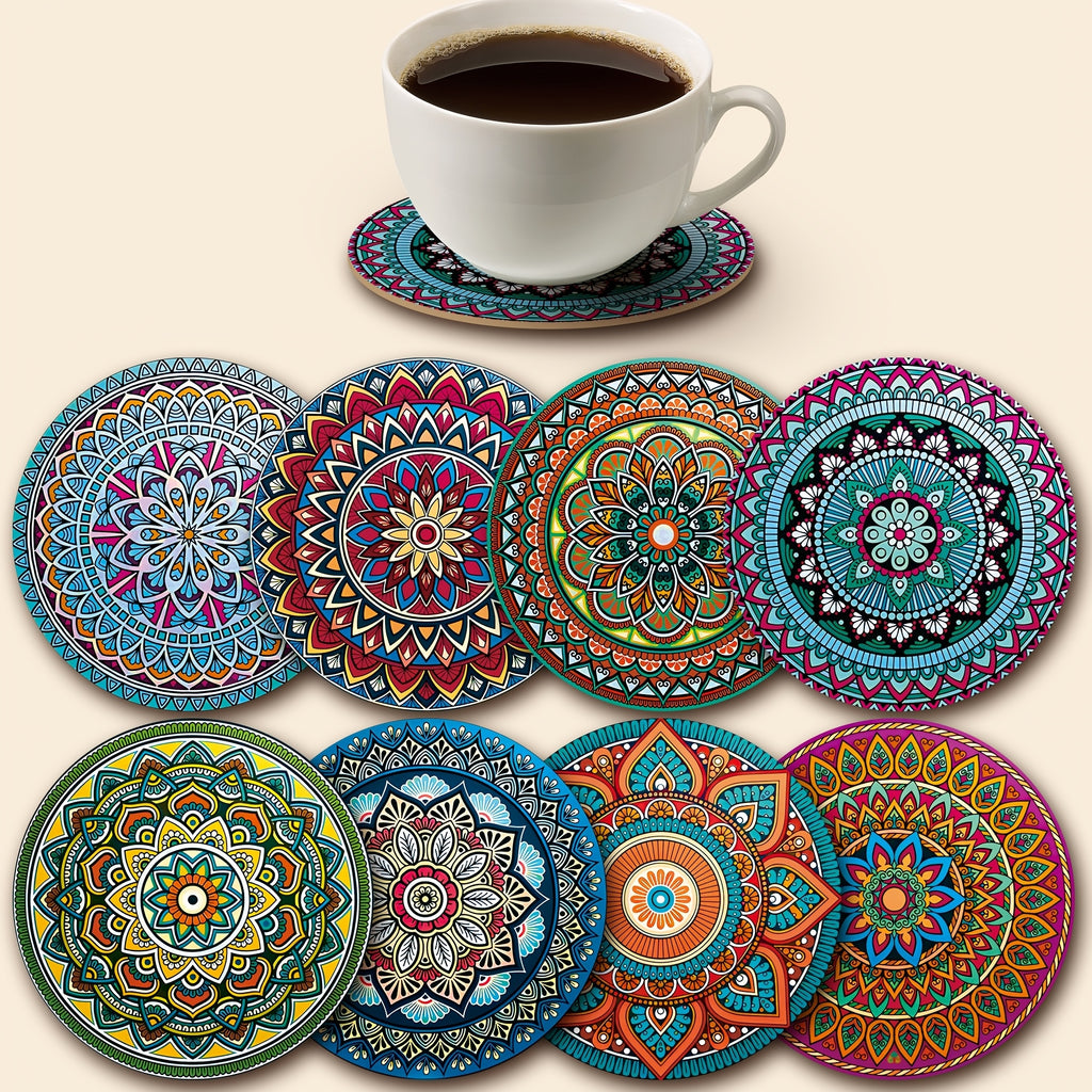 Premium Hexagonal Wooden Coaster Set with Holder