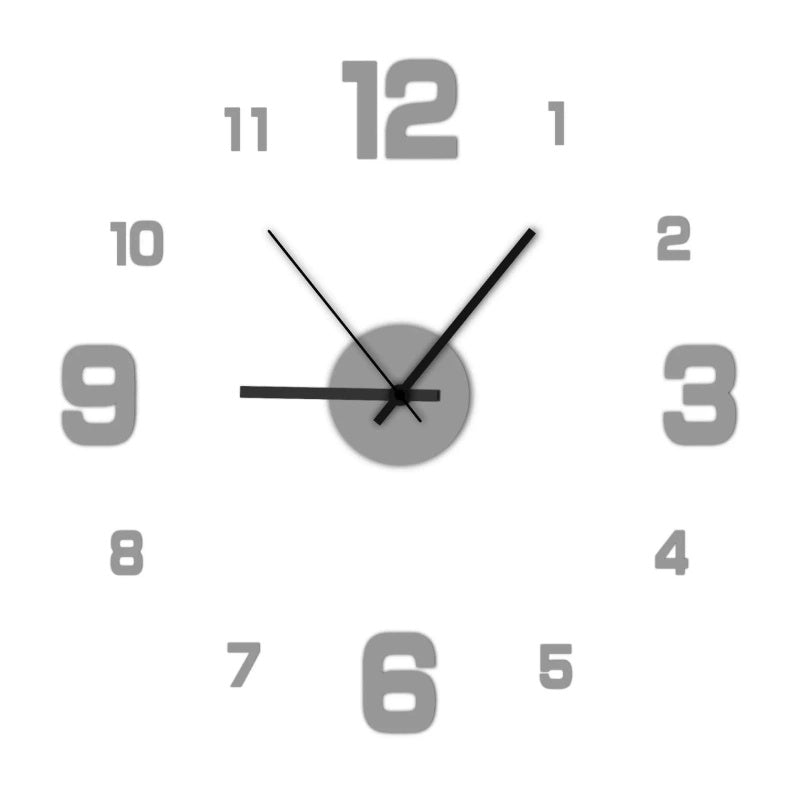 Minimalist Silent Frameless Acrylic Wall Clock