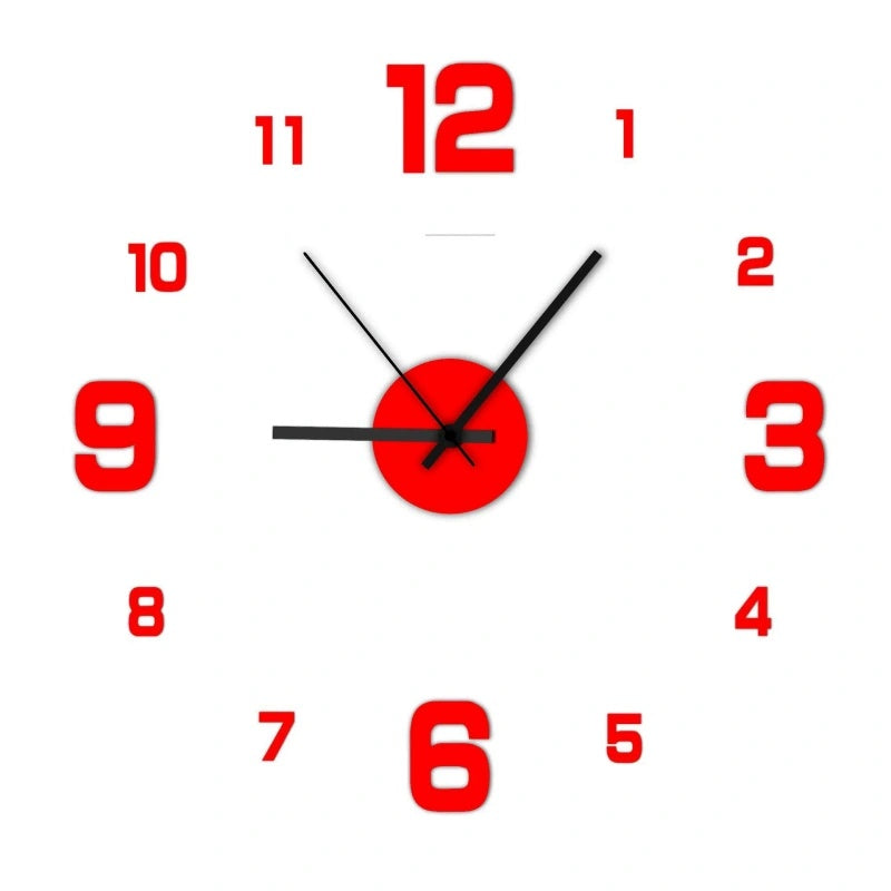 Minimalist Silent Frameless Acrylic Wall Clock