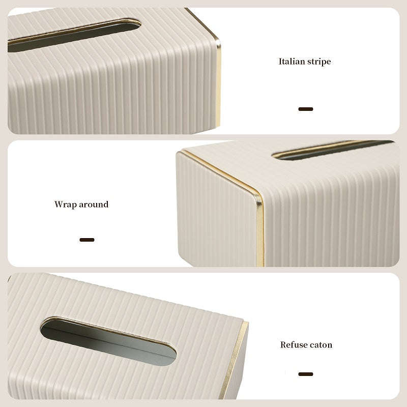 Luxury PU Leather Tissue Box Holder and Cover