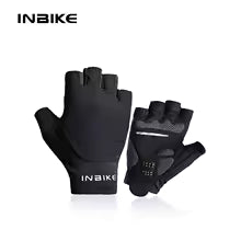 INBIKE Half Finger MTB Cycling Gloves Black