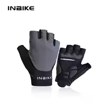 INBIKE Half Finger MTB Cycling Gloves grey