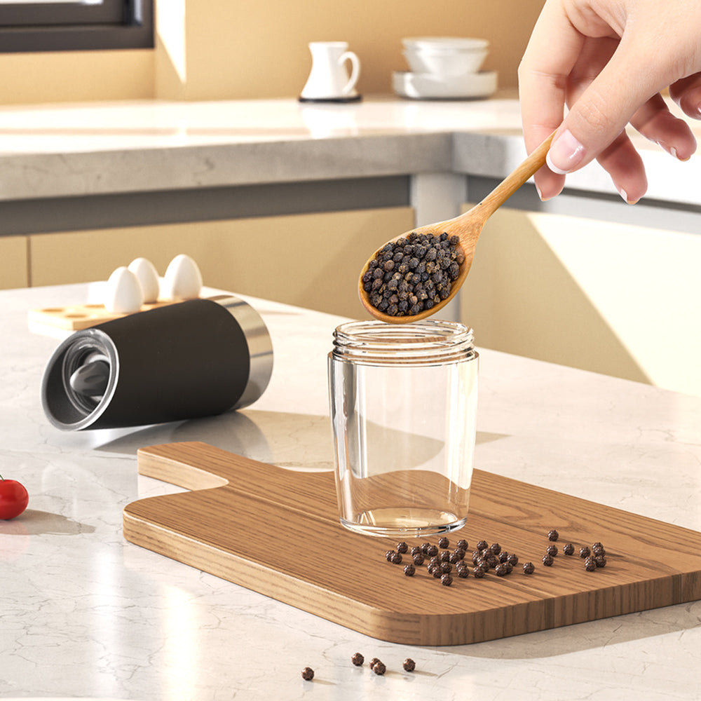Automatic Gravity Salt and Pepper Grinder Set