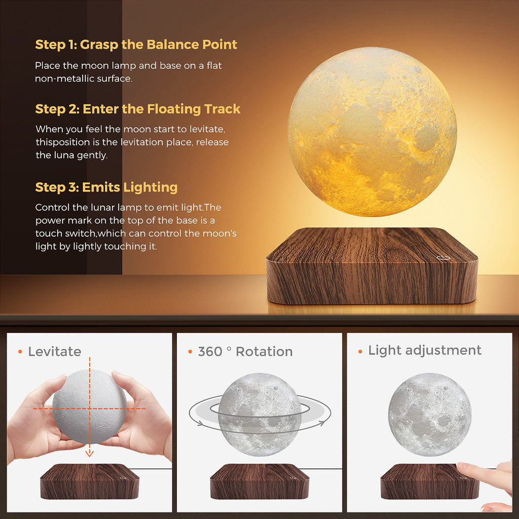 Nordic Magnetic Wooden LED Desk & Bedside Lamp