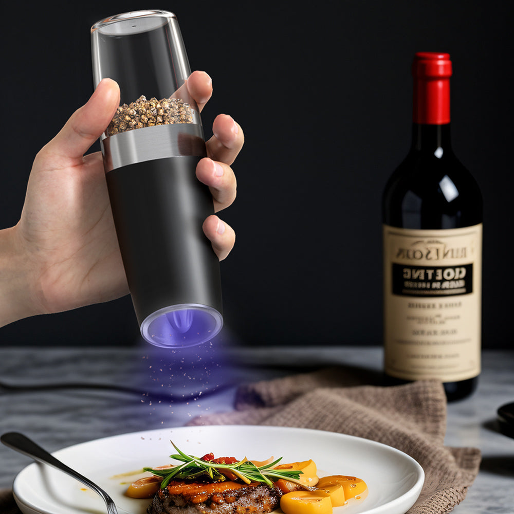Automatic Gravity Salt and Pepper Grinder Set