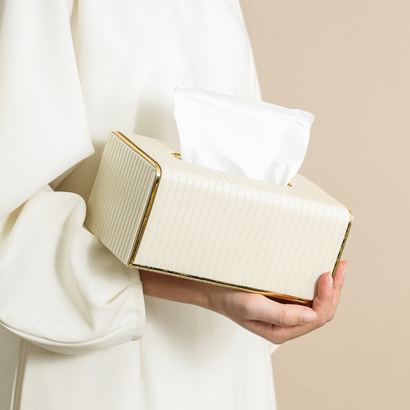 Luxury PU Leather Tissue Box Holder and Cover