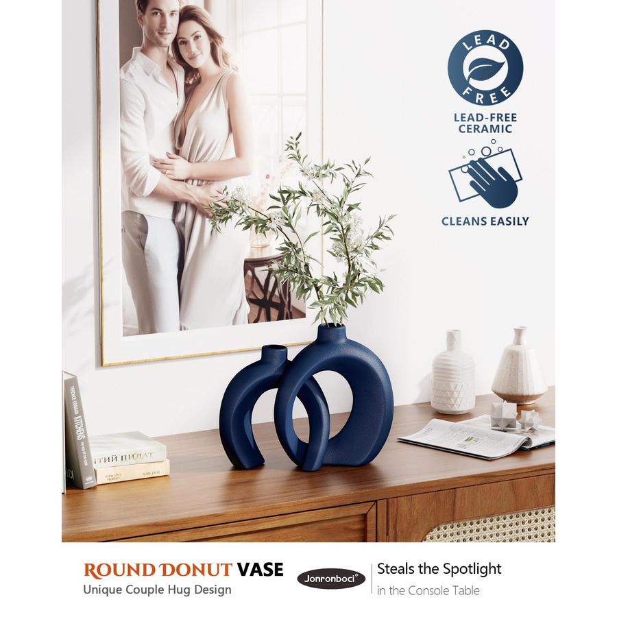 Nordic Minimalist Ceramic Vase for Modern Home Decor